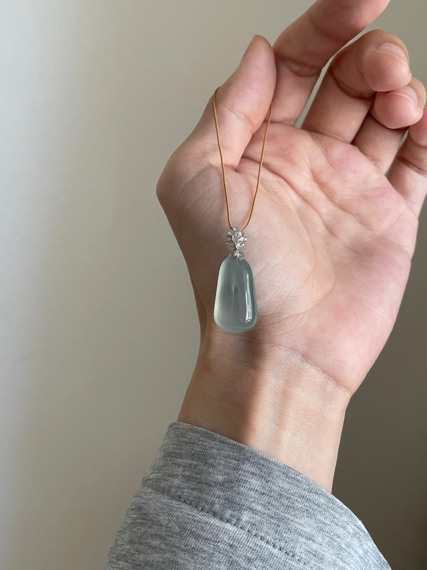 高冰翡翠福瓜吊坠