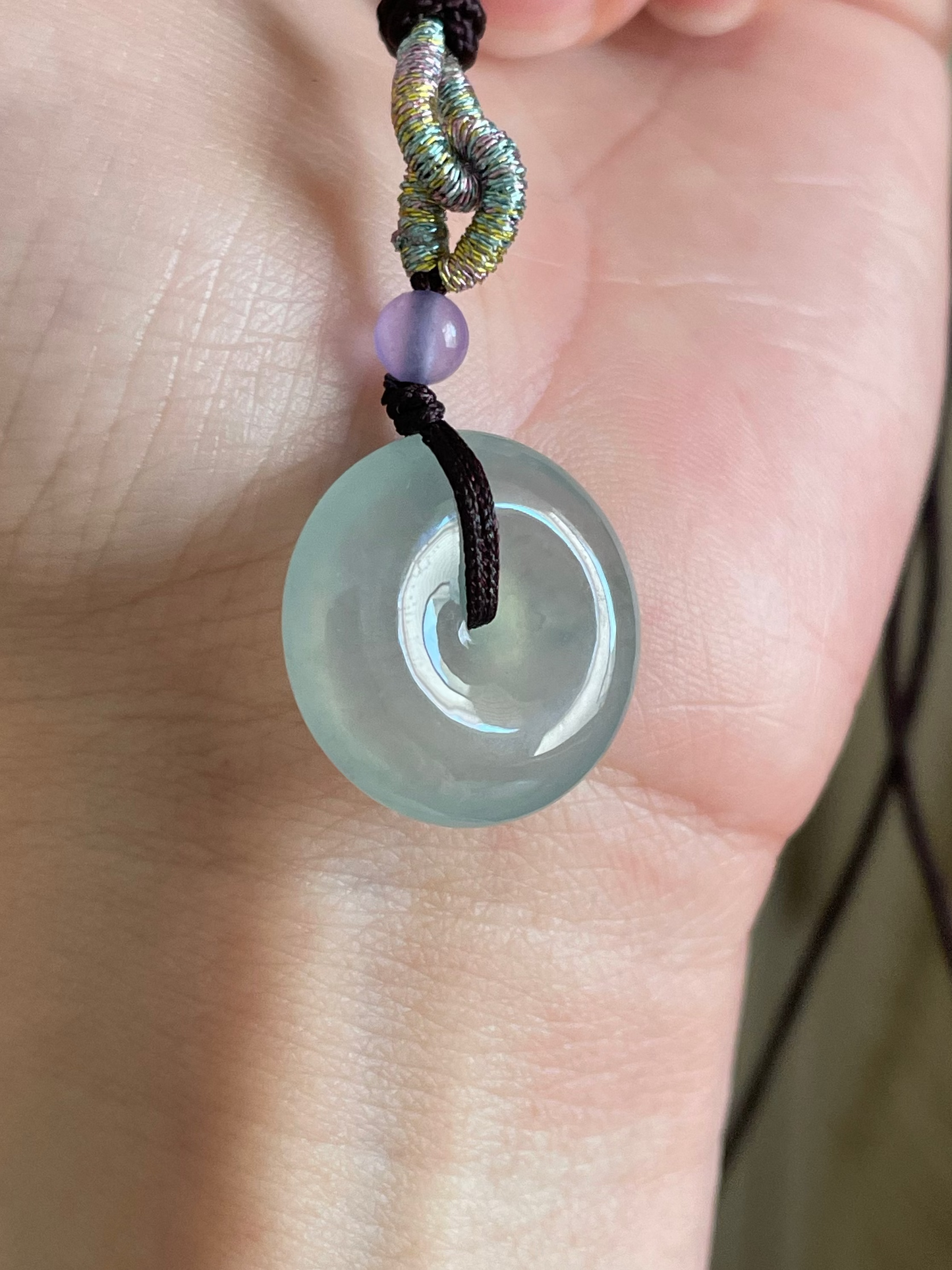Ice-green-jade-peace-donut-pendant