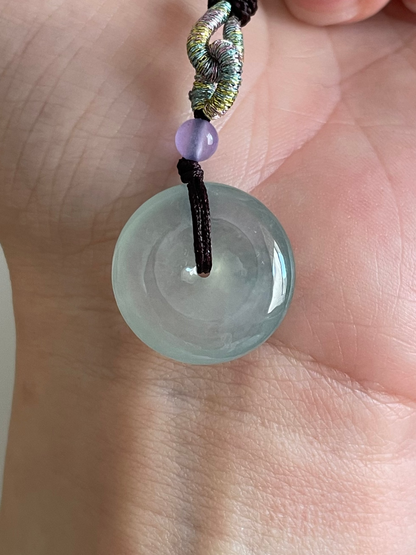 Ice-green-jade-peace-donut-pendant