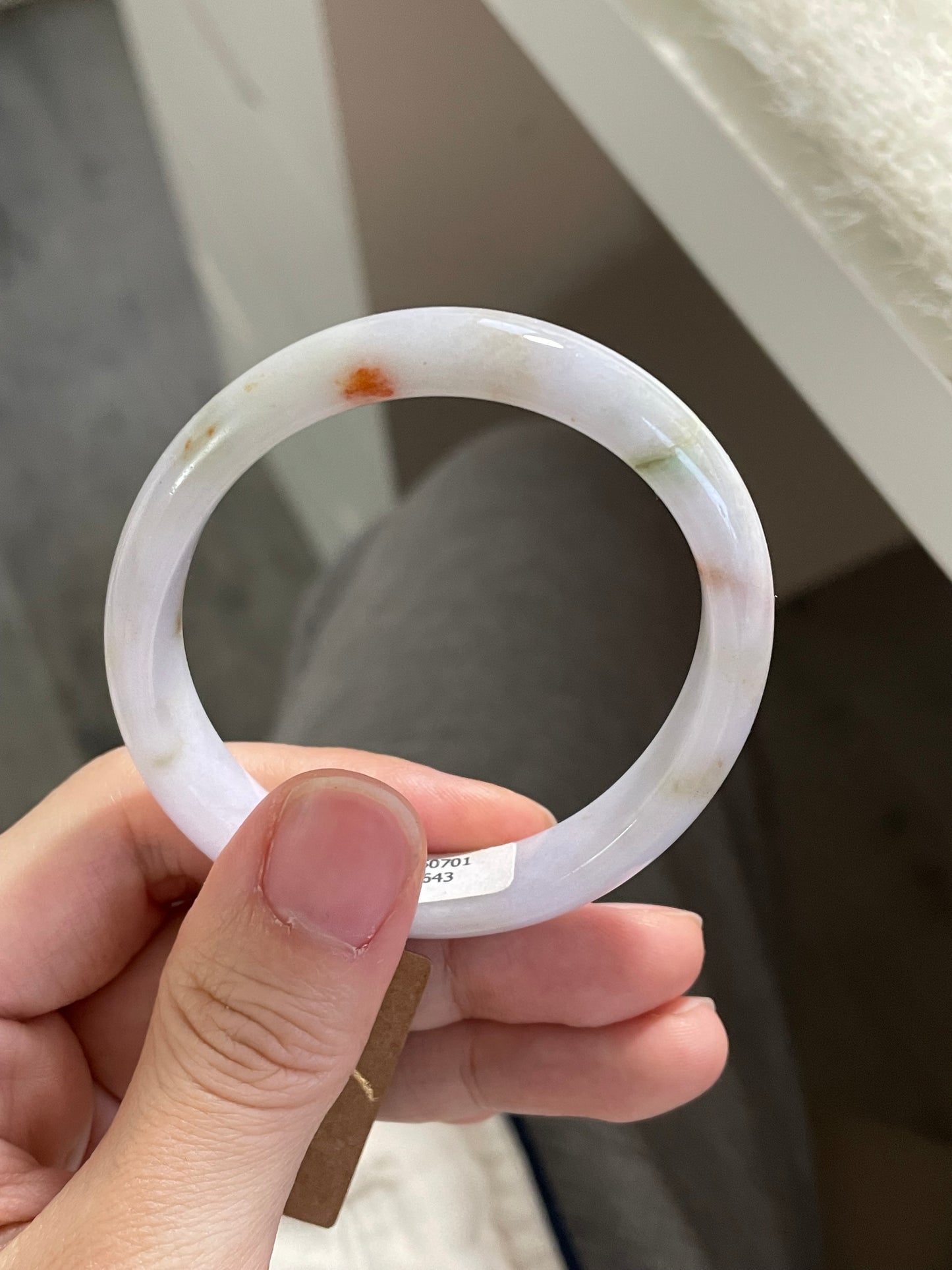 贵妃多彩翡翠手镯 圈口 52