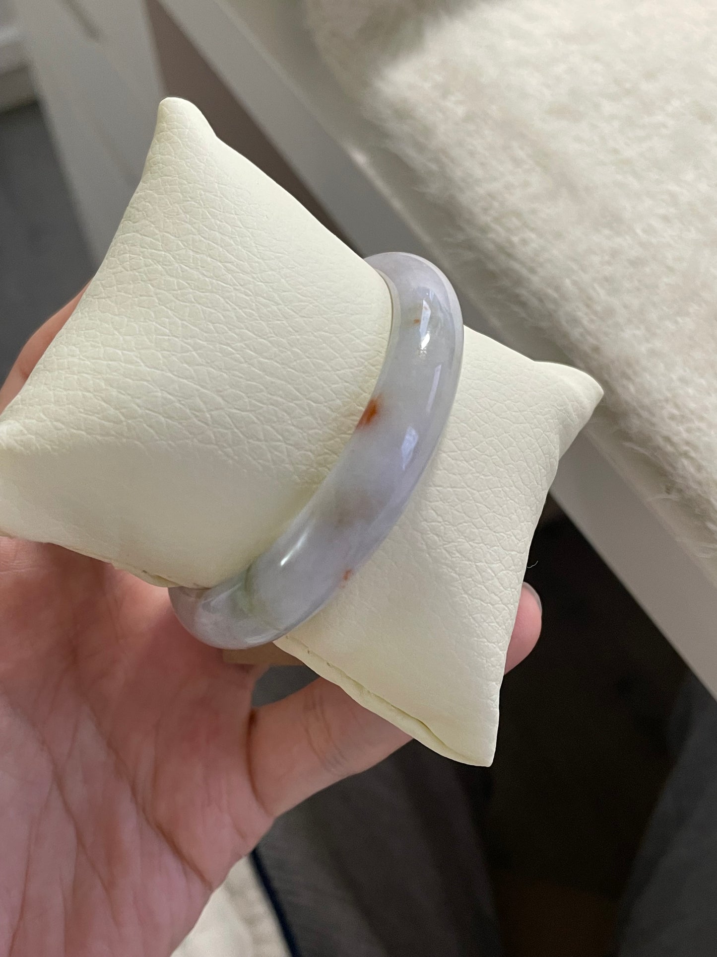 贵妃多彩翡翠手镯 圈口 52