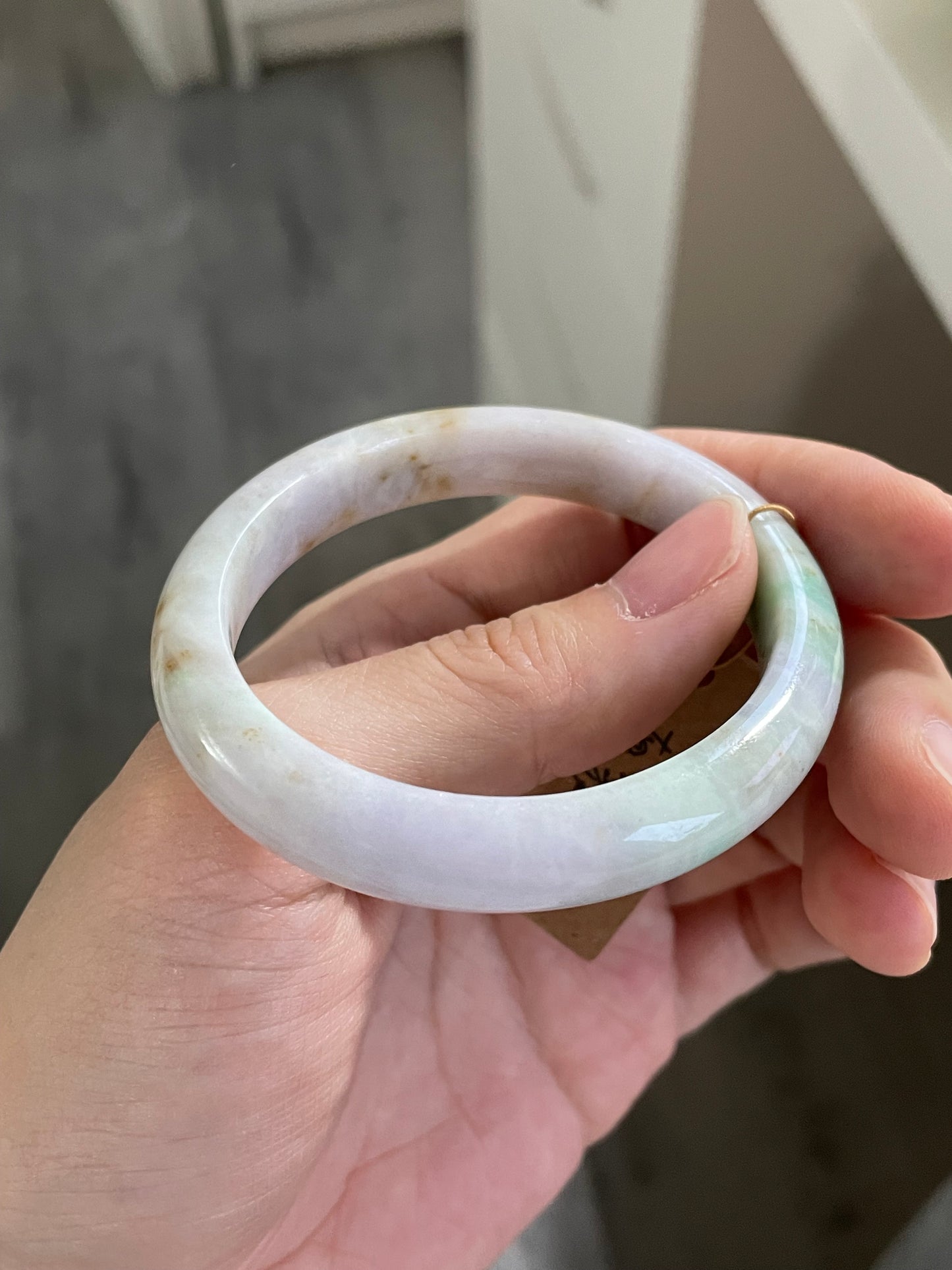 贵妃多彩翡翠手镯 圈口 50