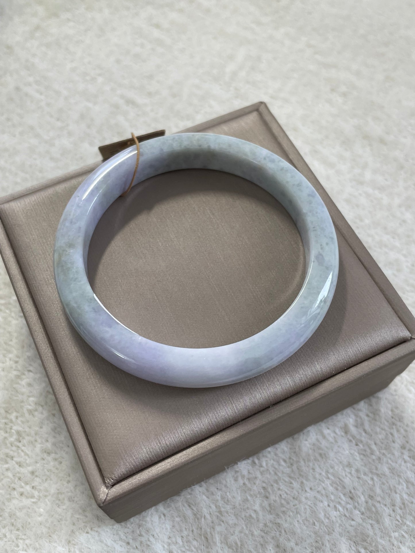 薰衣草花园双彩翡翠手镯 圈口 57.3