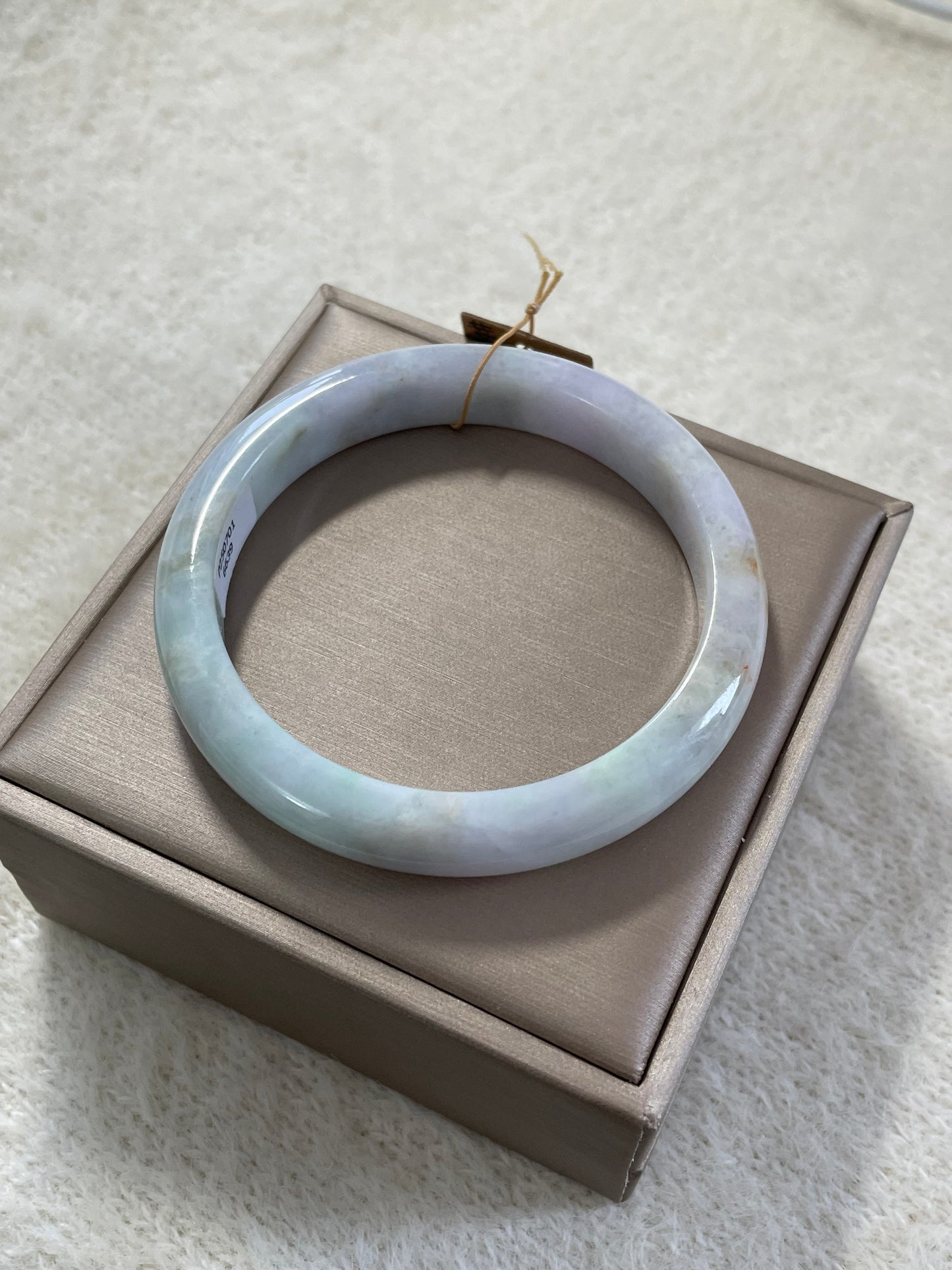 多彩翡翠手镯 圈口 58.4