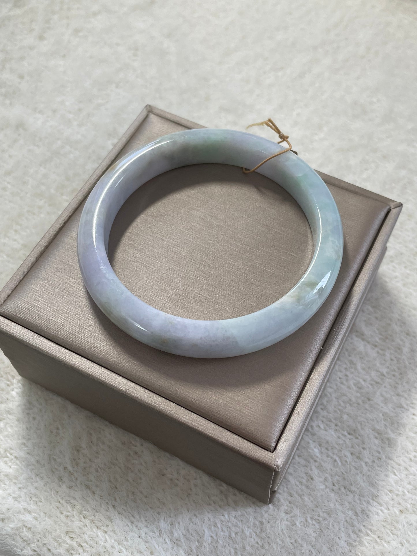 多彩翡翠手镯 圈口 58.4