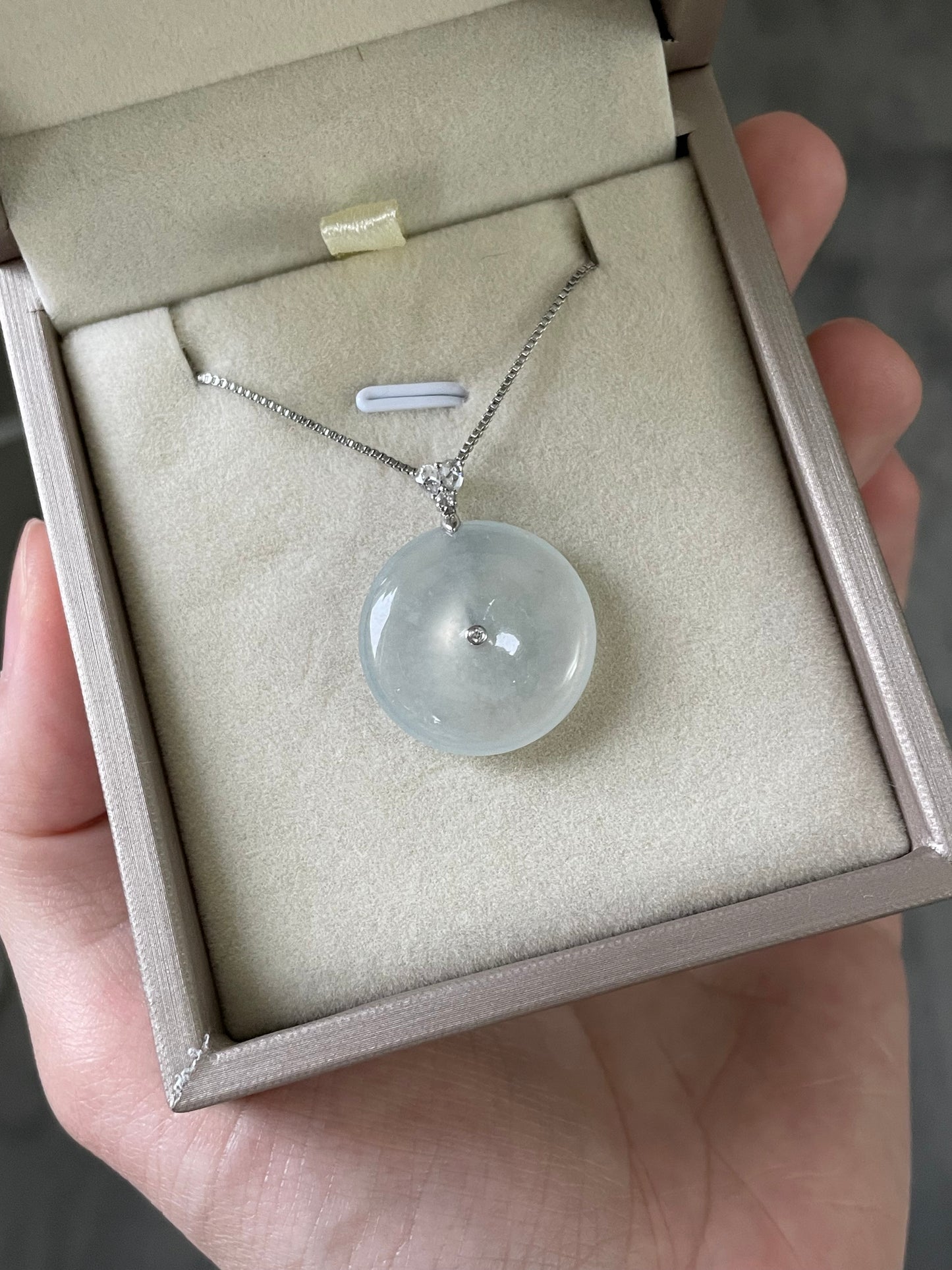 高冰平安扣吊坠