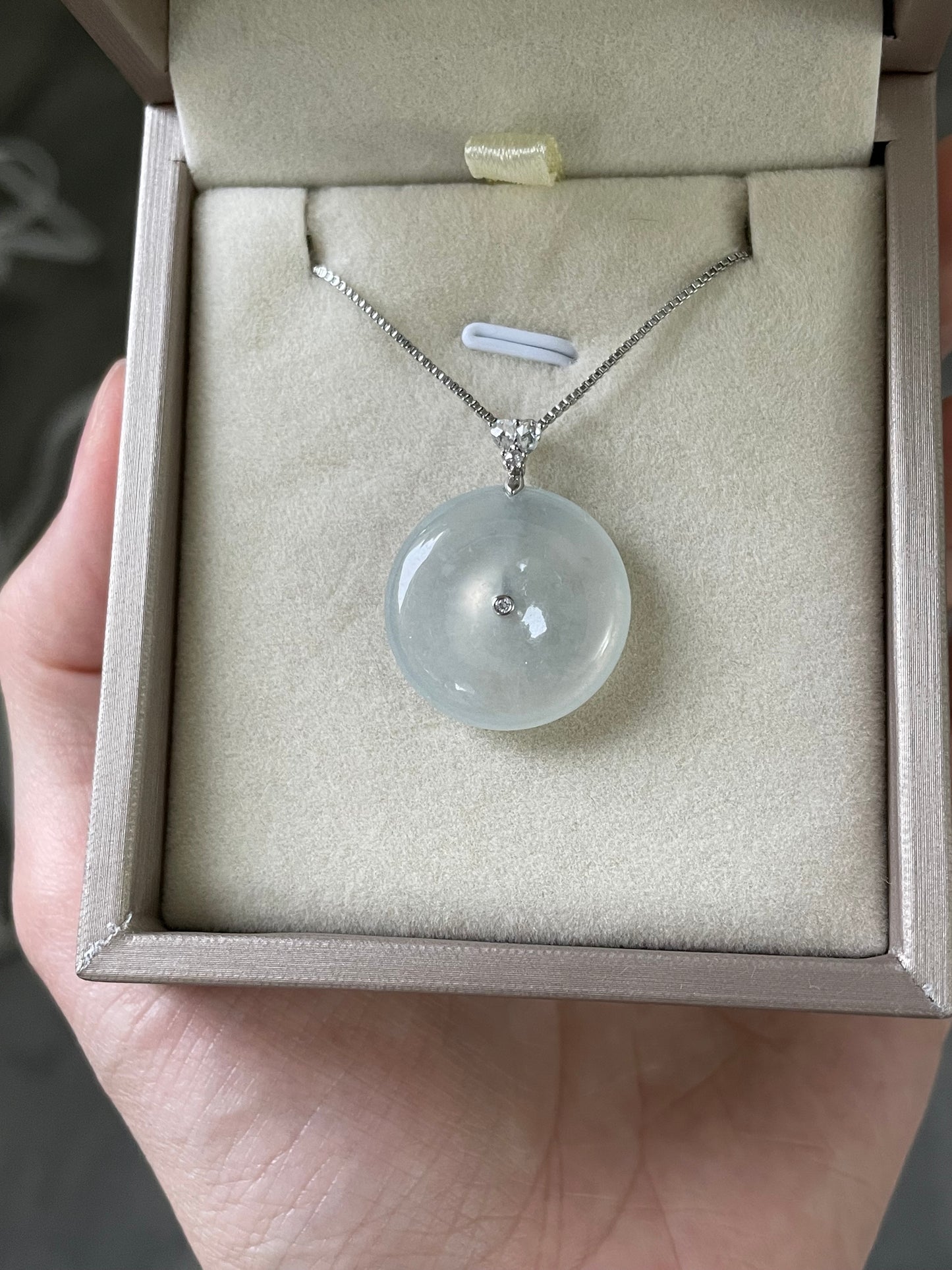 高冰平安扣吊坠