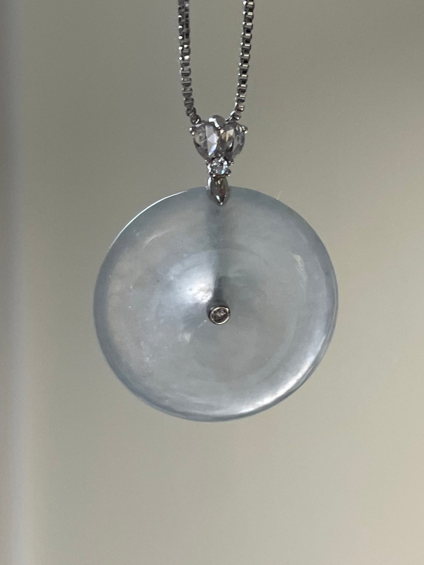 高冰平安扣吊坠