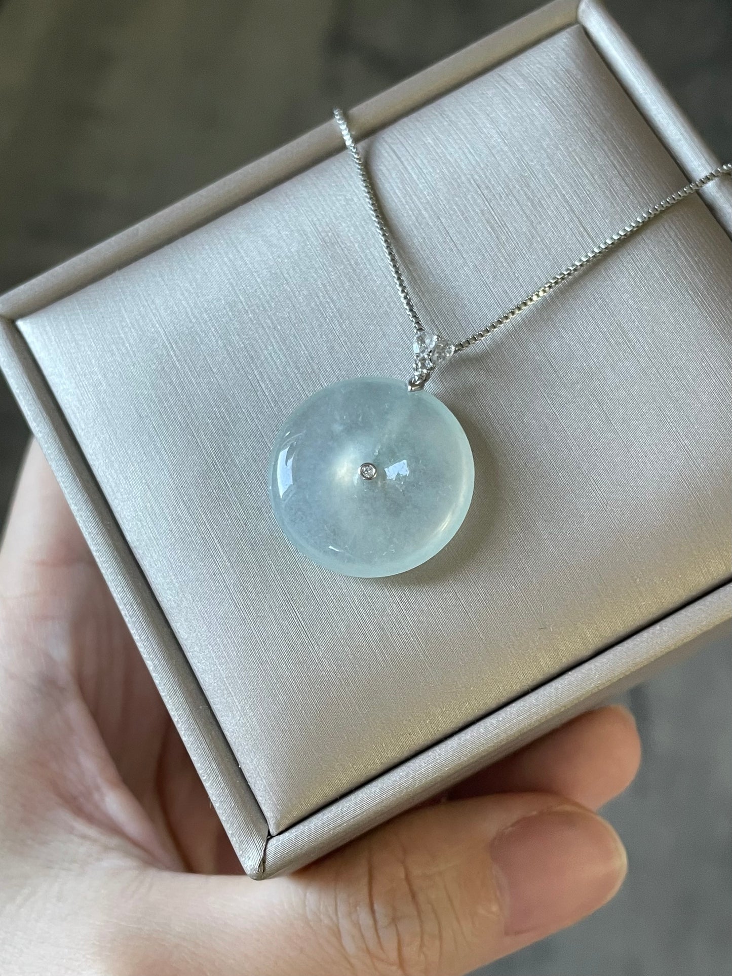 高冰平安扣吊坠