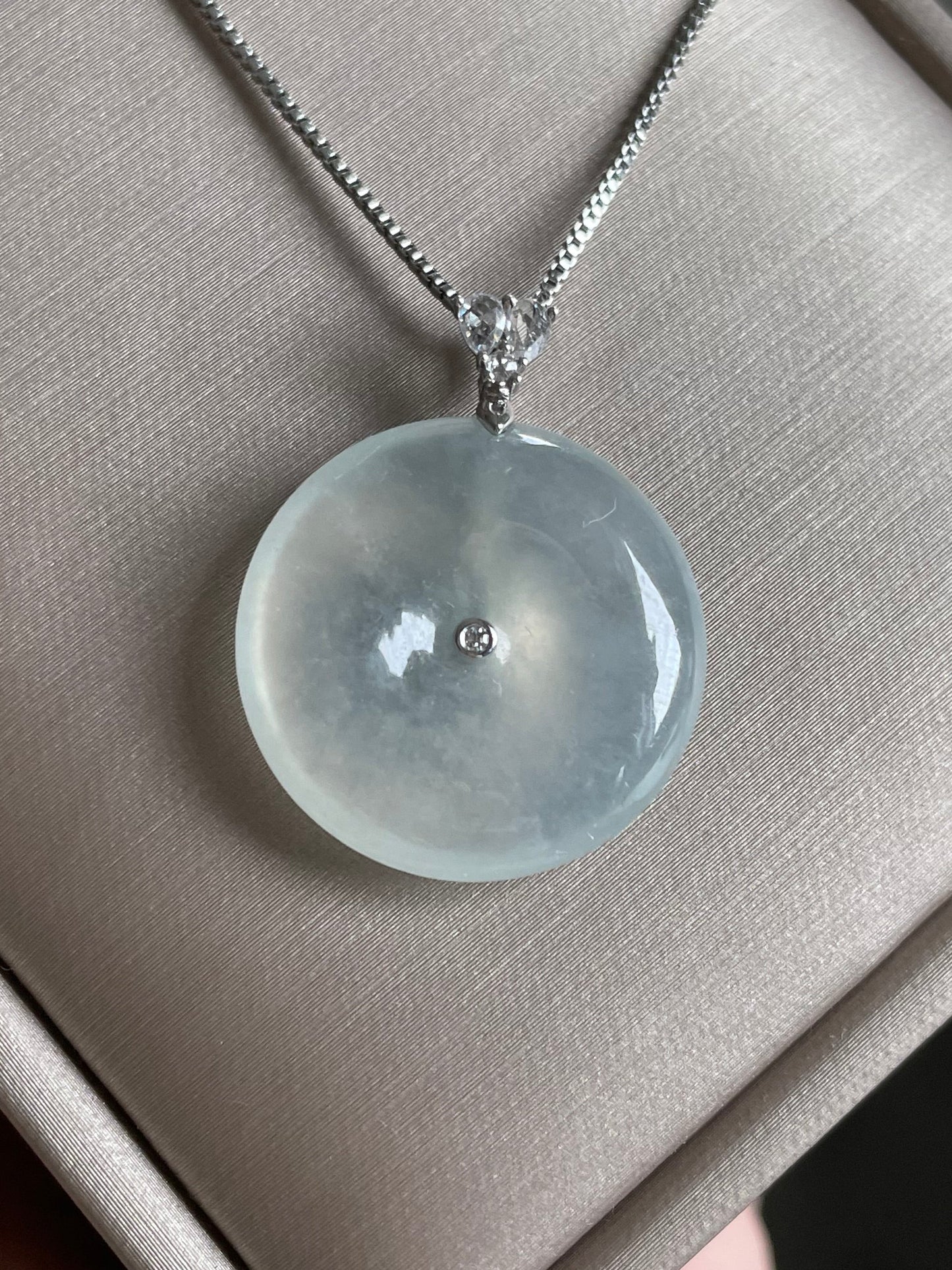 高冰平安扣吊坠