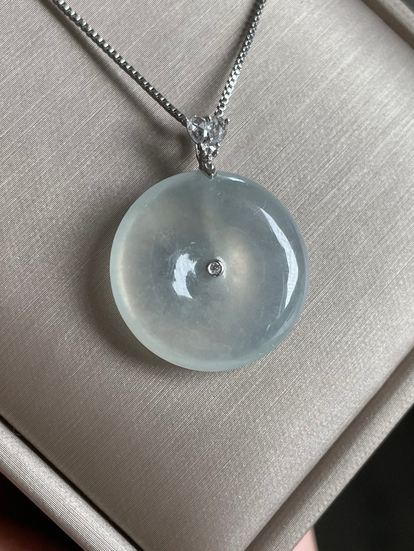 高冰平安扣吊坠