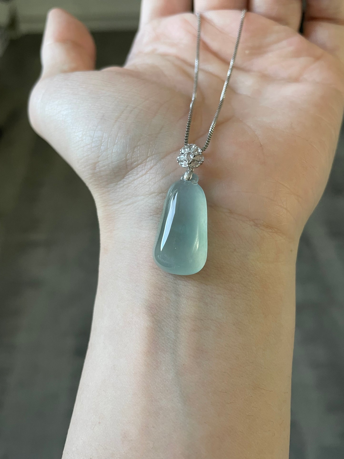 高冰翡翠福瓜吊坠