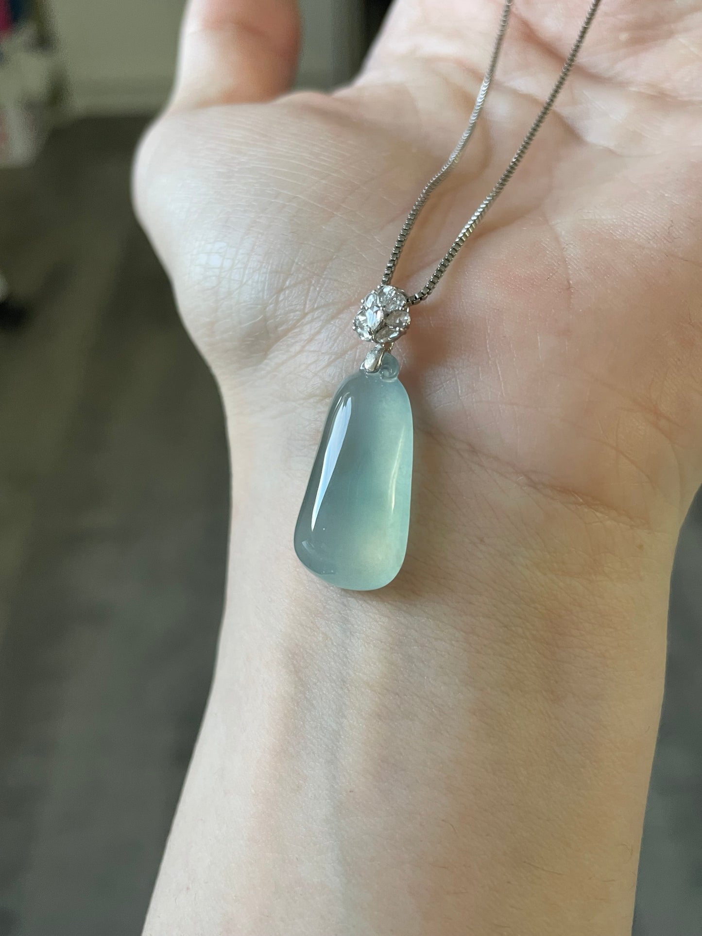 高冰翡翠福瓜吊坠