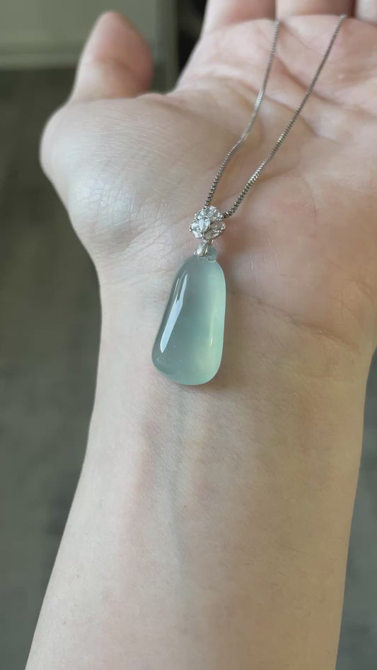 高冰翡翠福瓜吊坠